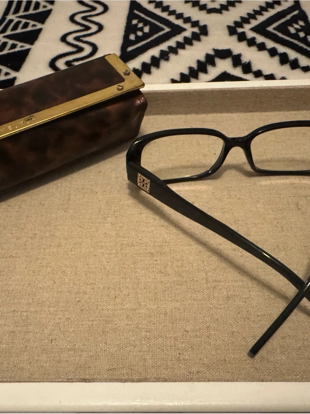 Tory Burch TY2029 Black Eyeglass Frames 52□14 RX Lenses Women’s/case incl
